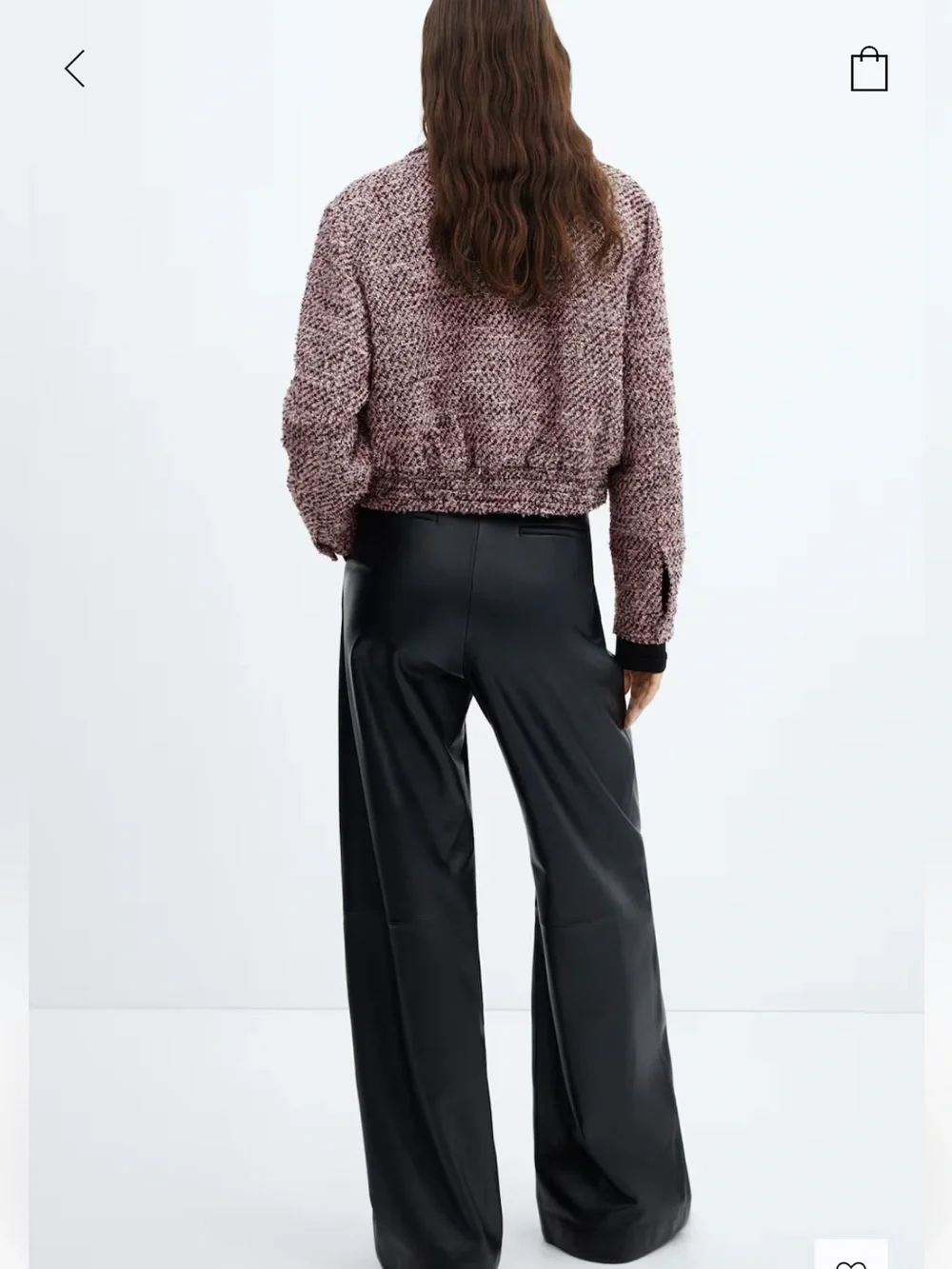 Mango Tweed Bomber Jacket - Picture 4 of 17